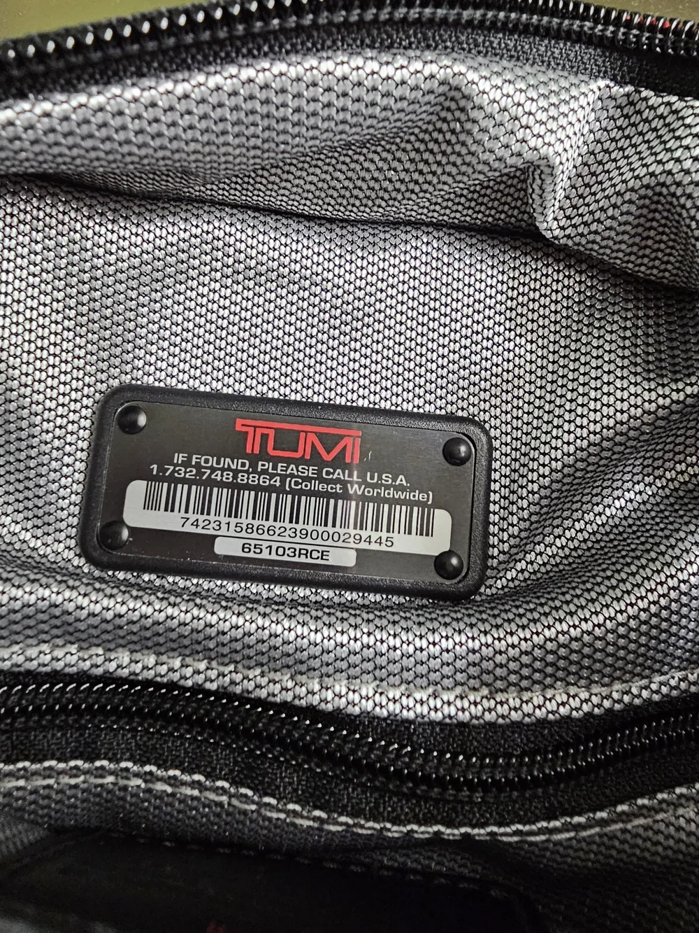 Tumi x Ducati Red Nylon Messenger Bag with Black Strap